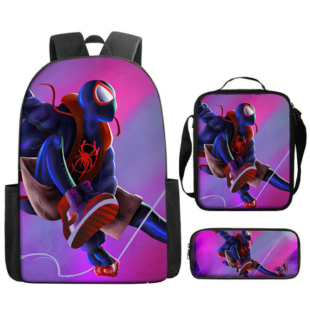 Spiderman Backpack Lunch Bag Pencil Case Breathable Lightweight - Lusy Store LLC