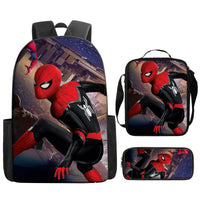 Spiderman Backpack Lunch Bag Pencil Case Breathable Lightweight - Lusy Store LLC