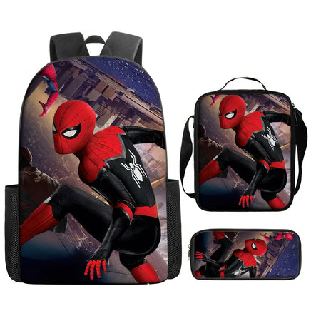 Spiderman Backpack Lunch Bag Pencil Case Breathable Lightweight - Lusy Store LLC