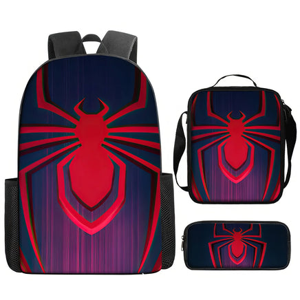 Spiderman Backpack Lunch Bag Pencil Case Breathable Lightweight - Lusy Store LLC