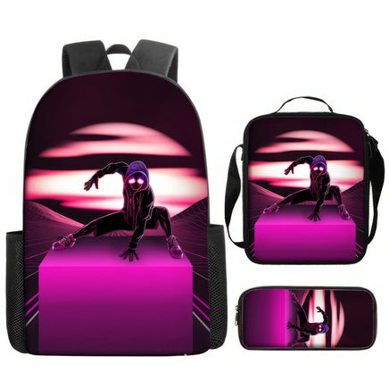 Spiderman Backpack Lunch Bag Pencil Case Breathable Lightweight - Lusy Store LLC