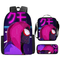 Spiderman Backpack Lunch Bag Pencil Case Breathable Lightweight - Lusy Store LLC