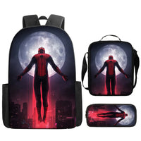 Spiderman Backpack Lunch Bag Pencil Case Breathable Lightweight - Lusy Store LLC