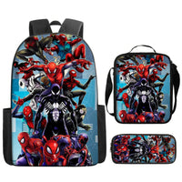 Spiderman Backpack Lunch Bag Pencil Case Breathable Lightweight - Lusy Store LLC
