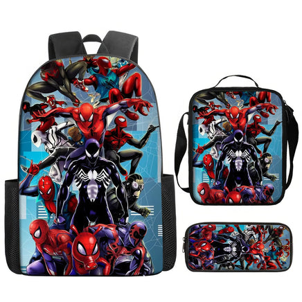 Spiderman Backpack Lunch Bag Pencil Case Breathable Lightweight - Lusy Store LLC