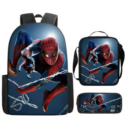 Spiderman Backpack Lunch Bag Pencil Case Breathable Lightweight - Lusy Store LLC