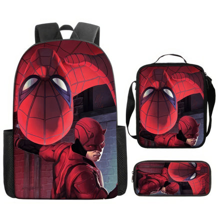 Spiderman Backpack Lunch Bag Pencil Case Breathable Lightweight - Lusy Store LLC