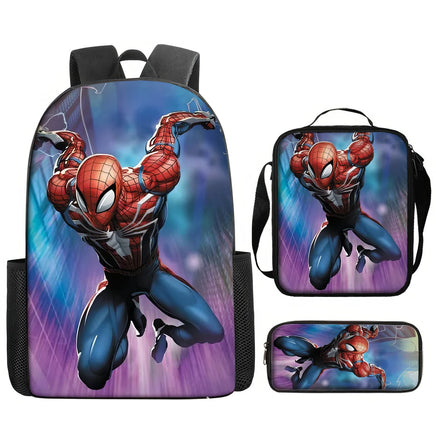 Spiderman Backpack Lunch Bag Pencil Case Breathable Lightweight - Lusy Store LLC