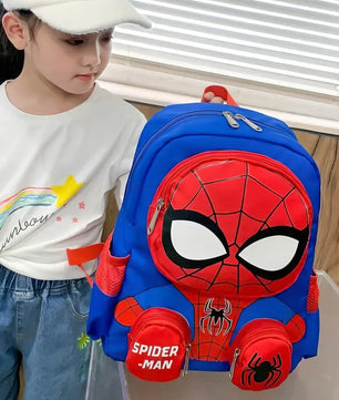 Spiderman Backpack Super Heroes Student School Bag Kindergarten Bag Gift - Lusy Store LLC