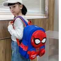 Spiderman Backpack Super Heroes Student School Bag Kindergarten Bag Gift - Lusy Store LLC