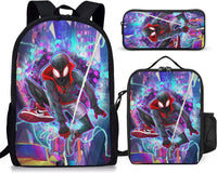Spiderman Backpack Three Piece Set for Boys Elementary School Students Cartoon Backpack - Lusy Store LLC