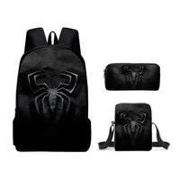 Spiderman Backpack Three Piece Set for Boys Elementary School Students Cartoon Backpack - Lusy Store LLC