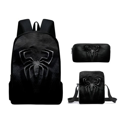 Spiderman Backpack Three Piece Set for Boys Elementary School Students Cartoon Backpack - Lusy Store LLC