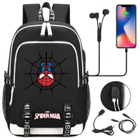 Spiderman Backpack USB Boys Girls Kids Book School Bags Laptop Travel Backpack - Lusy Store LLC