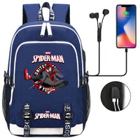 Spiderman Backpack USB Boys Girls Kids Book School Bags Laptop Travel Backpack - Lusy Store LLC