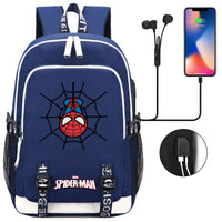 Spiderman Backpack USB Boys Girls Kids Book School Bags Laptop Travel Backpack - Lusy Store LLC