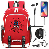 Spiderman Backpack USB Boys Girls Kids Book School Bags Laptop Travel Backpack - Lusy Store LLC