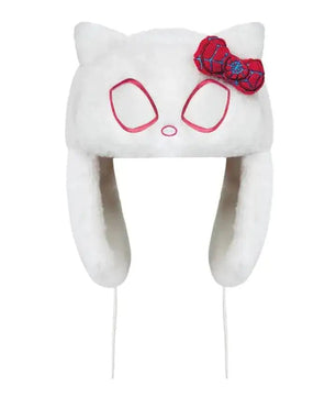 Spiderman & Gwen Stacy x Hello Kitty Fluffy Ushanka Hat - Lusy Store LLC