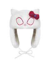 Spiderman & Gwen Stacy x Hello Kitty Fluffy Ushanka Hat White (Gwen Stacy x Hello Kitty)
