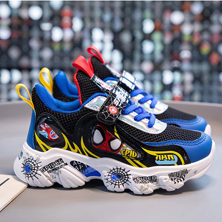 Spiderman shoes - Cartoon sneakers fashion boys' running shoes - Soft soles basketball - Lusy Store LLC