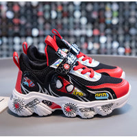 Spiderman shoes - Cartoon sneakers fashion boys' running shoes - Soft soles basketball - Lusy Store LLC