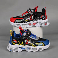 Spiderman shoes - Cartoon sneakers fashion boys' running shoes - Soft soles basketball - Lusy Store LLC