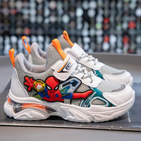 Spiderman shoes - Casual shoes - Cartoon children's mesh breathable sport running Grey
