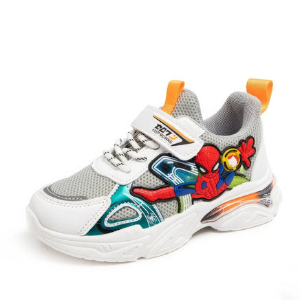 Spiderman shoes - Casual shoes - Cartoon children's mesh breathable sport running - Lusy Store LLC