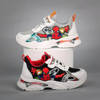 Spiderman shoes - Casual shoes - Cartoon children's mesh breathable sport running - Lusy Store LLC