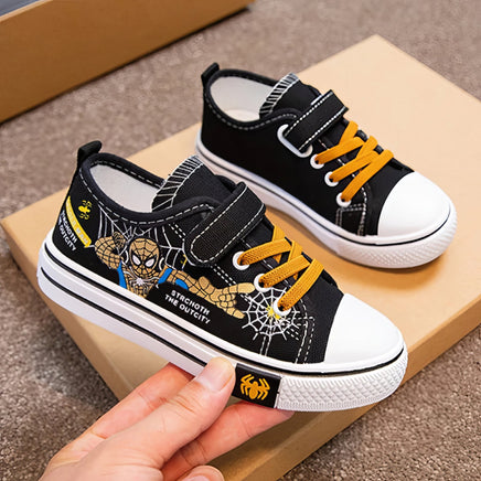 Spiderman shoes - Children's canvas shoes - Anti-slip soft bottom outdoor shoes Brown
