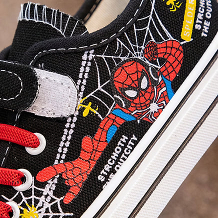 Spiderman shoes - Children's canvas shoes - Anti-slip soft bottom outdoor shoes - Lusy Store LLC