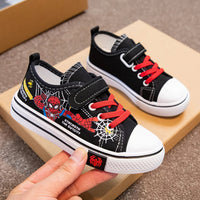 Spiderman shoes - Children's canvas shoes - Anti-slip soft bottom outdoor shoes Red