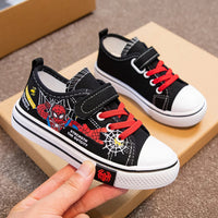 Spiderman shoes - Children's canvas shoes - Anti-slip soft bottom outdoor shoes - Lusy Store LLC