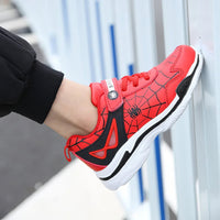 Spiderman shoes - Luxury boys sneakers - PU leather fashion casual sports tennis shoes