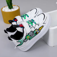 Spiderman shoes - Sports shoes children's leather - Boys' sports white breathable shoes Black