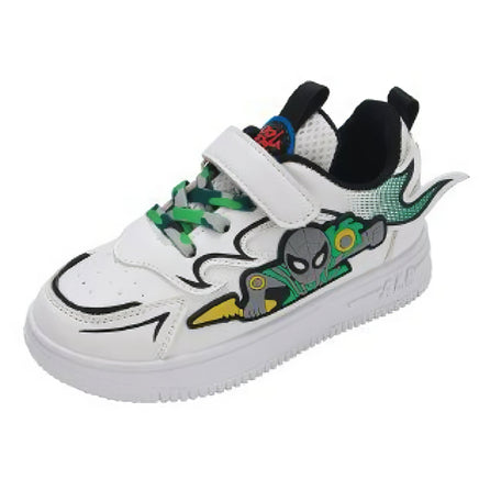 Spiderman shoes - Sports shoes children's leather - Boys' sports white breathable shoes - Lusy Store LLC