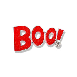 Spooky Halloween Brat Broom Pumpkin Head Cartoon Brooch YNCP8289