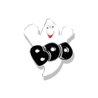 Spooky Halloween Brat Broom Pumpkin Head Cartoon Brooch YNCP8284