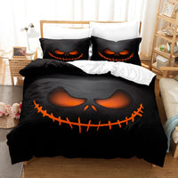 Spooky Halloween Series Bed Sheet Set - Complete Three-piece Holiday Bedding Set 6style