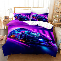 Sports Car Duvet Cover Set Luxury High Quality Bedding Double Queen King Bedclothes Boys Home Textile 11