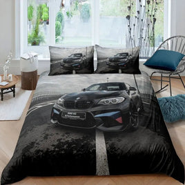 Sports Car Duvet Cover Set Luxury High Quality Bedding Double Queen King Bedclothes Boys Home Textile 1