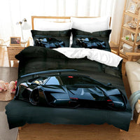 Sports Car Duvet Cover Set Luxury High Quality Bedding Double Queen King Bedclothes Boys Home Textile 7