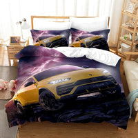 Sports Car Duvet Cover Set Luxury High Quality Bedding Double Queen King Bedclothes Boys Home Textile 8