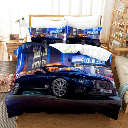 Sports Car Duvet Cover Set Luxury High Quality Bedding Double Queen King Bedclothes Boys Home Textile 10