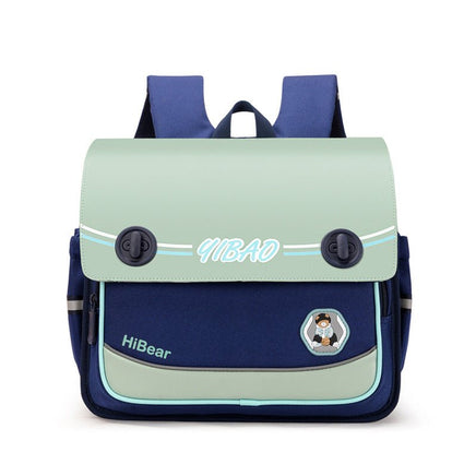 Spring New Primary School Student's Schoolbag Deep Blue Green