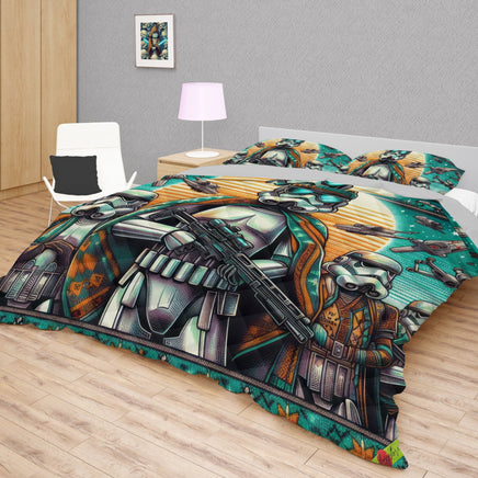 Starwars bedding - Christmas duvet covers linen high quality cotton quilt sets and pillowcase - Lusy Store LLC