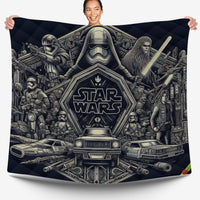 Starwars bedding - Cool graphics duvet covers linen high quality cotton quilt sets and pillowcase - Lusy Store LLC