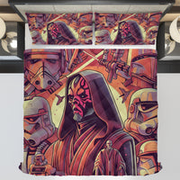 Starwars bedding - Darth Maul graphics duvet covers linen high quality cotton quilt sets and pillowcase - Lusy Store LLC