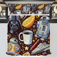 Starwars bedding - Darth Vader BB-8 graphics duvet covers linen high quality cotton quilt sets and pillowcase - Lusy Store LLC