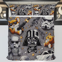 Starwars bedding - Darth Vader funny duvet covers linen high quality cotton quilt sets and pillowcase - Lusy Store LLC